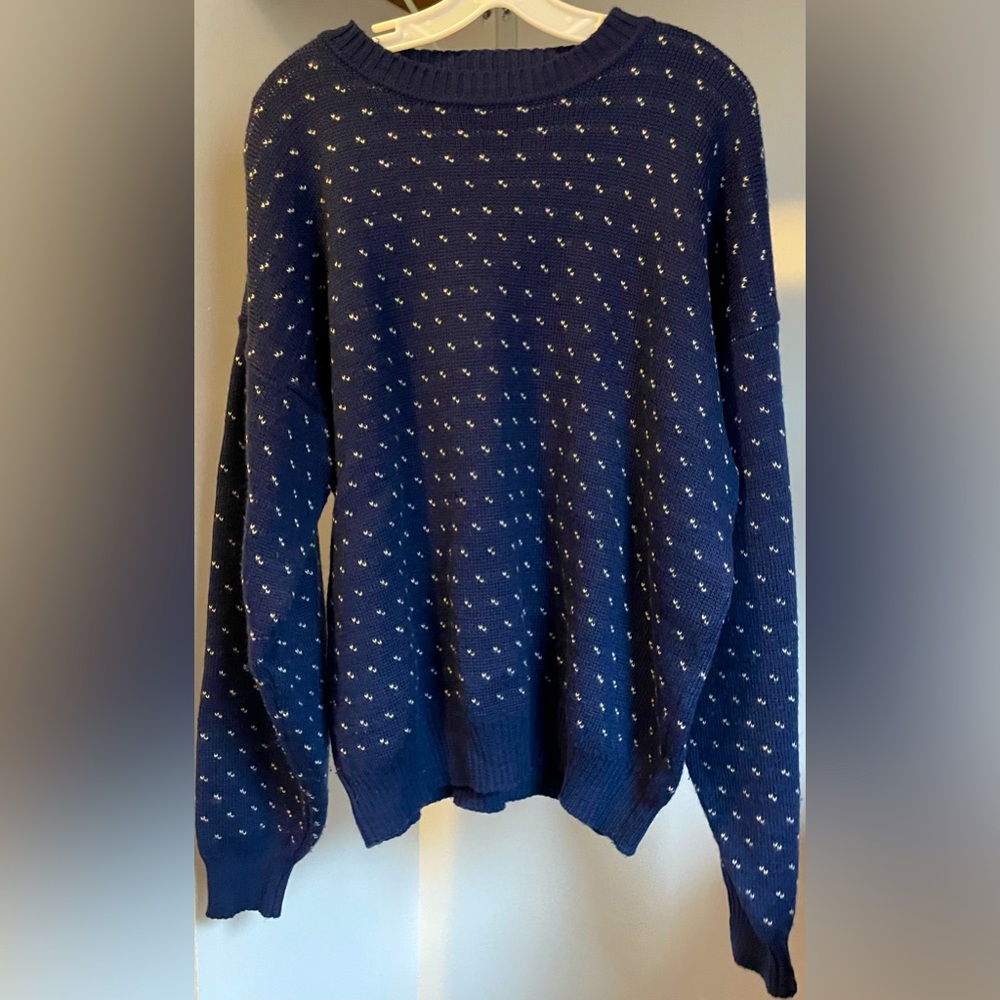 Navy wool sweater